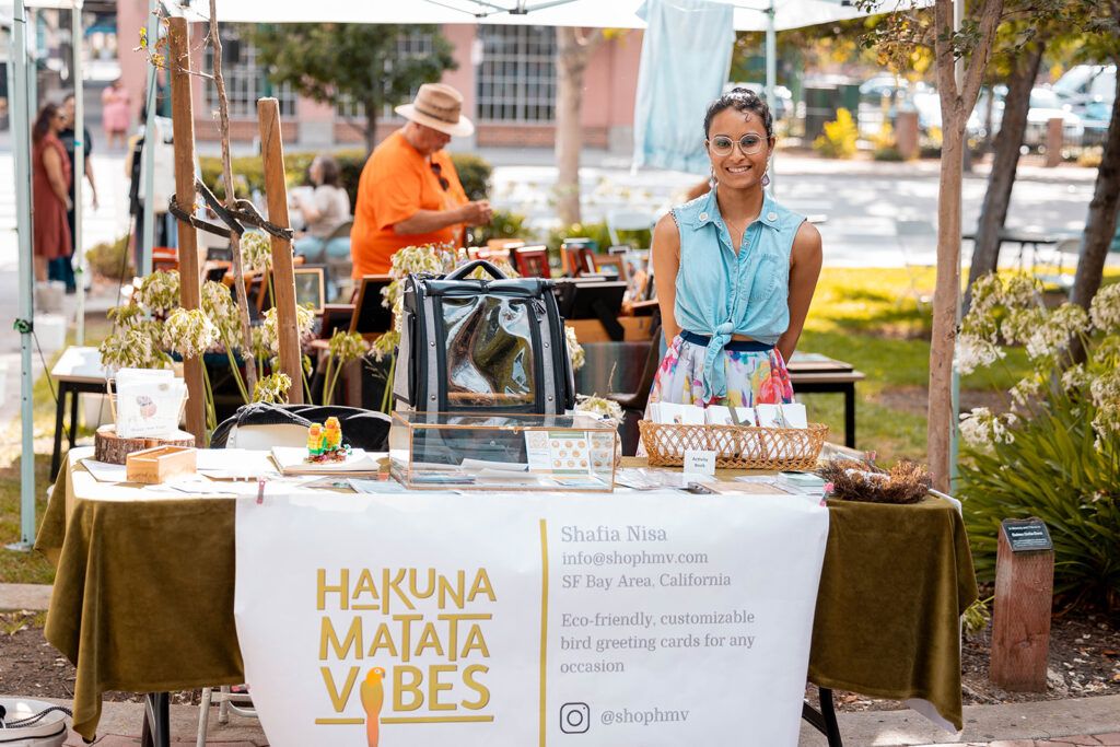 Hakuna Mata at pop-up booth, Renaissance client