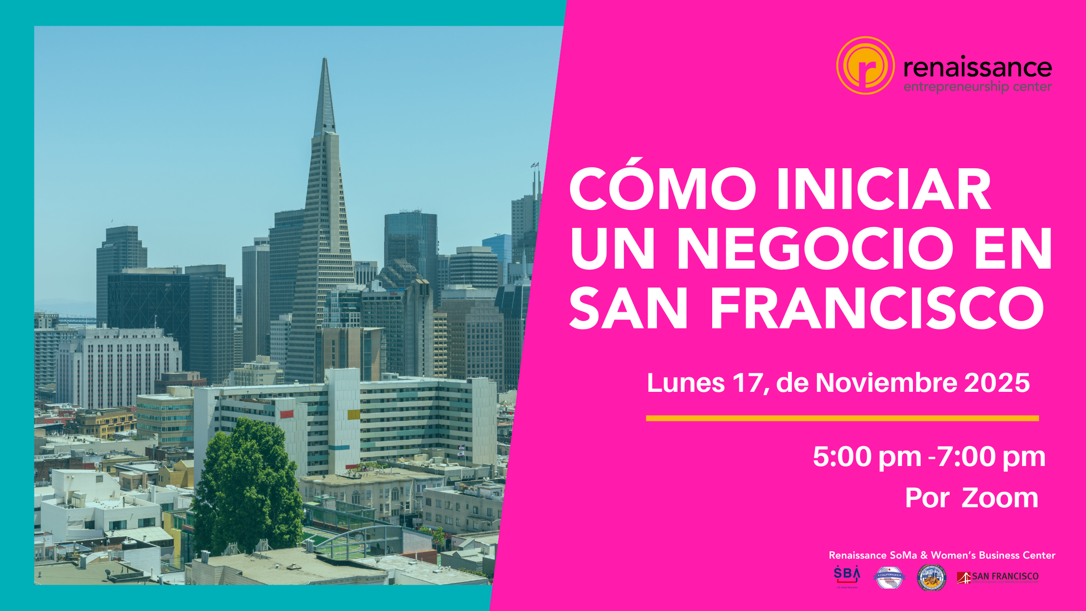 🖥️Cómo iniciar un negocio en San Francisco(WBC 111725)