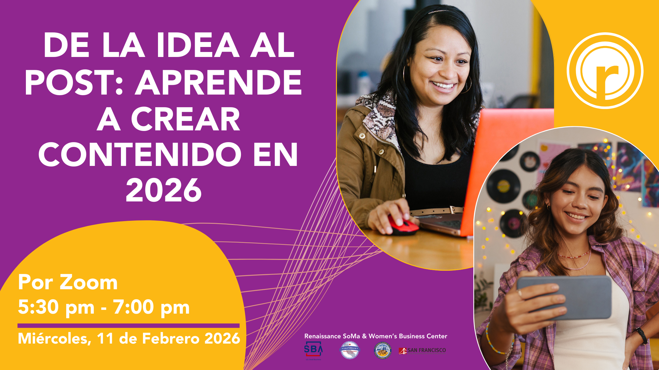🖥️De la idea al post: Aprende a crear contenido en 2026 (WBC 02/11/26)
