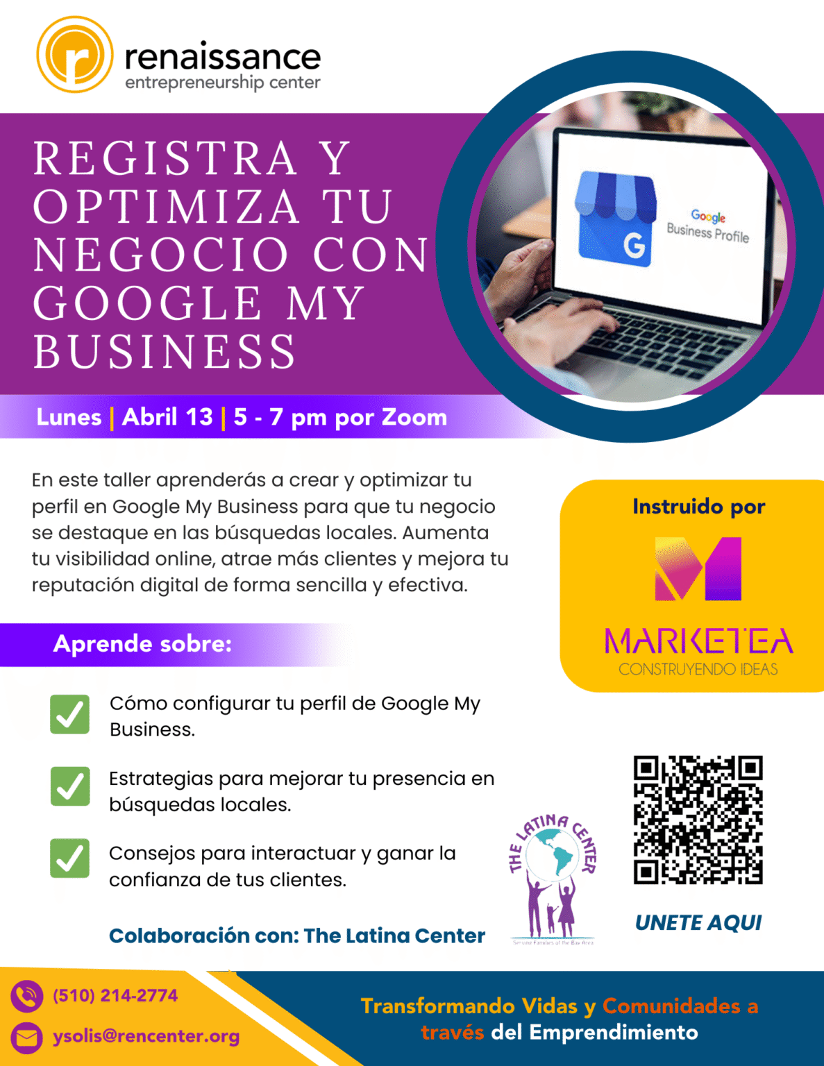 Registra y optimiza tu negocio con Google my business (East Bay) (4/13 ...